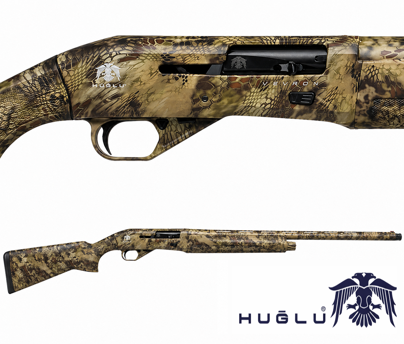 HUĞLU VEYRON CAMO KRYPTEK HIGHLANDER YARI OTOMATİK AV TÜFEĞİ